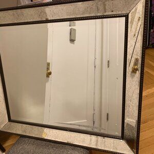 Beautiful Beveled Distressed Mirror